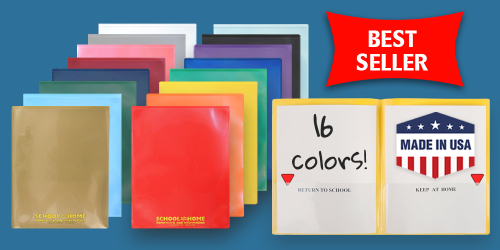 Plastic Folders - 16 colors