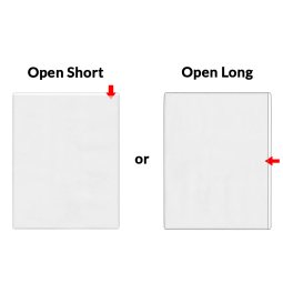 Peel & Stick Pocket - Letter-Size - Open Short & Long - 8 1/2" x 11"