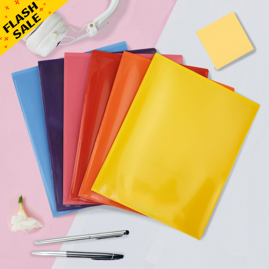 2-Pocket Folders - Durable, Archival Plastic - 6-Pack - Girl Power!