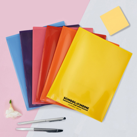 2-Pocket Folders - Durable, Archival Plastic - 6-Pack - Girl Power!