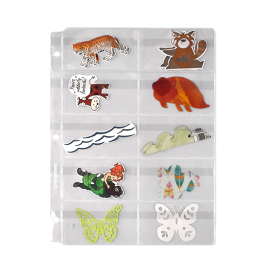 10-Pocket+Clear+Vinyl+Binder+Page+with+Flaps+-+Scrapbooking%2C+Cardmaking%2C+and+Papercrafting