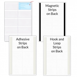 Business Card Plastic Organizer with Ten Pockets - With Backing