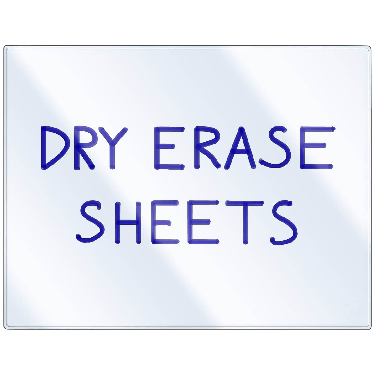 Dry Erase Clear Adhesive Sheet - Letter Size: StoreSMART - Filing