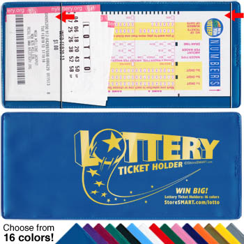  StoreSMART - Lotto Ticket Holders - Single Pack - 4x9  Plastic LT White : Office Products