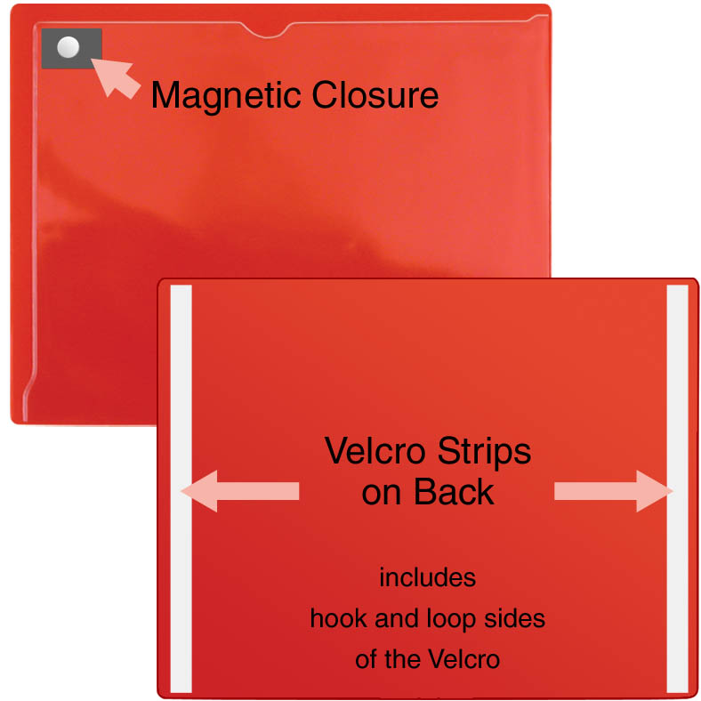 Magnetic Closure Pocket - 8 ½