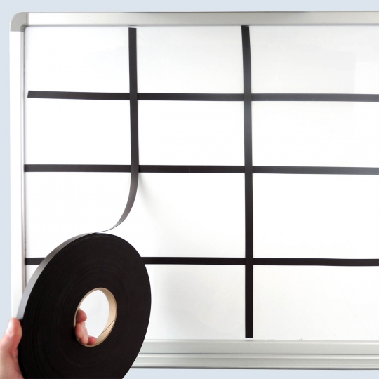 Magnetic Lines - ½-inch x 25-feet - For Magnetic Whiteboard: StoreSMART -  Filing, Organizing, and Display for Office, School, Warehouse, and Home