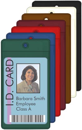 ID / Badge Holder with Lanyard - Clear Plastic - 2 x 3 5/8 - Open Long  Horizontal: StoreSMART - Filing, Organizing, and Display for Office,  School, Warehouse, and Home