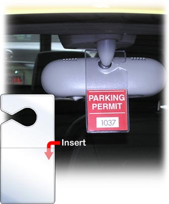 Pocket Hanger for Parking Passes and Permits - Holds 2 3/4 x 3:  StoreSMART - Filing, Organizing, and Display for Office, School, Warehouse,  and Home