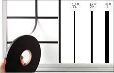 Magnetic Rolls 1/4-inch for Whiteboard Grids ML1/4 